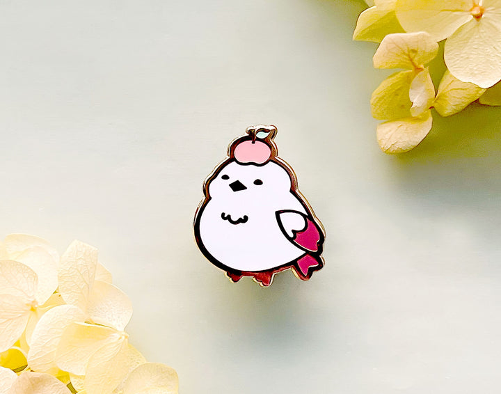 Kiki the Persimmon Shima Enaga Enamel Pin