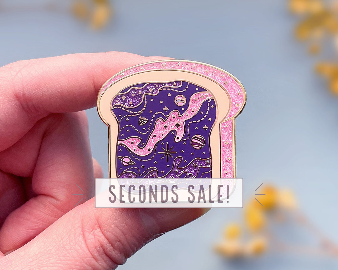 Space Toast Galaxy Enamel Pin (Seconds)