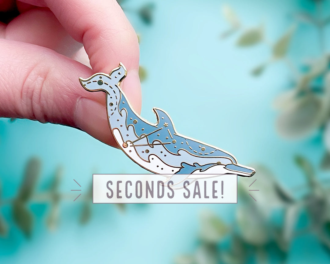 Triangulum Spinner Dolphin Enamel Pin (Seconds)