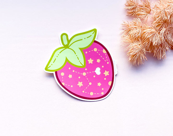 Sweet Starberry Opaque Vinyl Sticker
