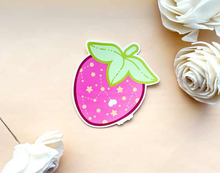 Sweet Starberry Opaque Vinyl Sticker
