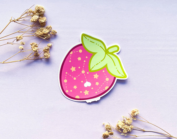 Sweet Starberry Opaque Vinyl Sticker