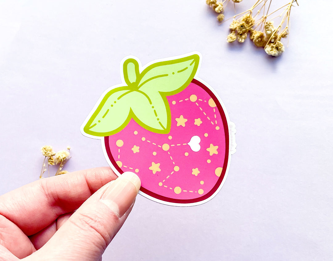 Sweet Starberry Opaque Vinyl Sticker