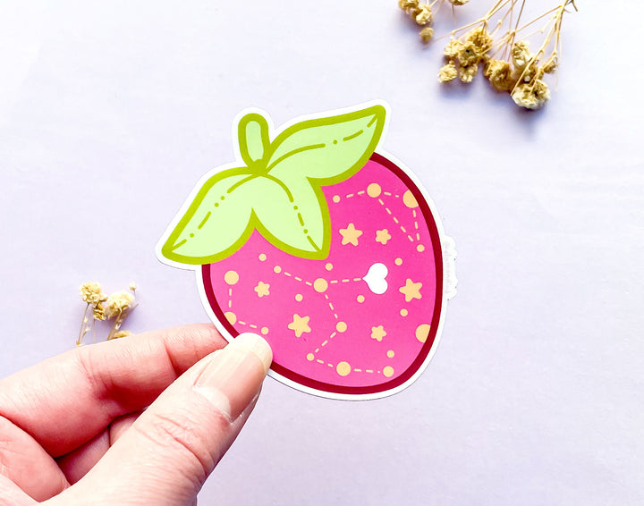 Sweet Starberry Opaque Vinyl Sticker