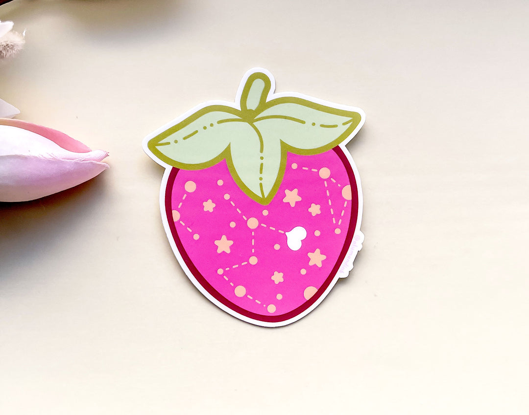 Sweet Starberry Opaque Vinyl Sticker