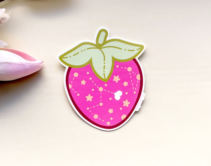 Sweet Starberry Opaque Vinyl Sticker