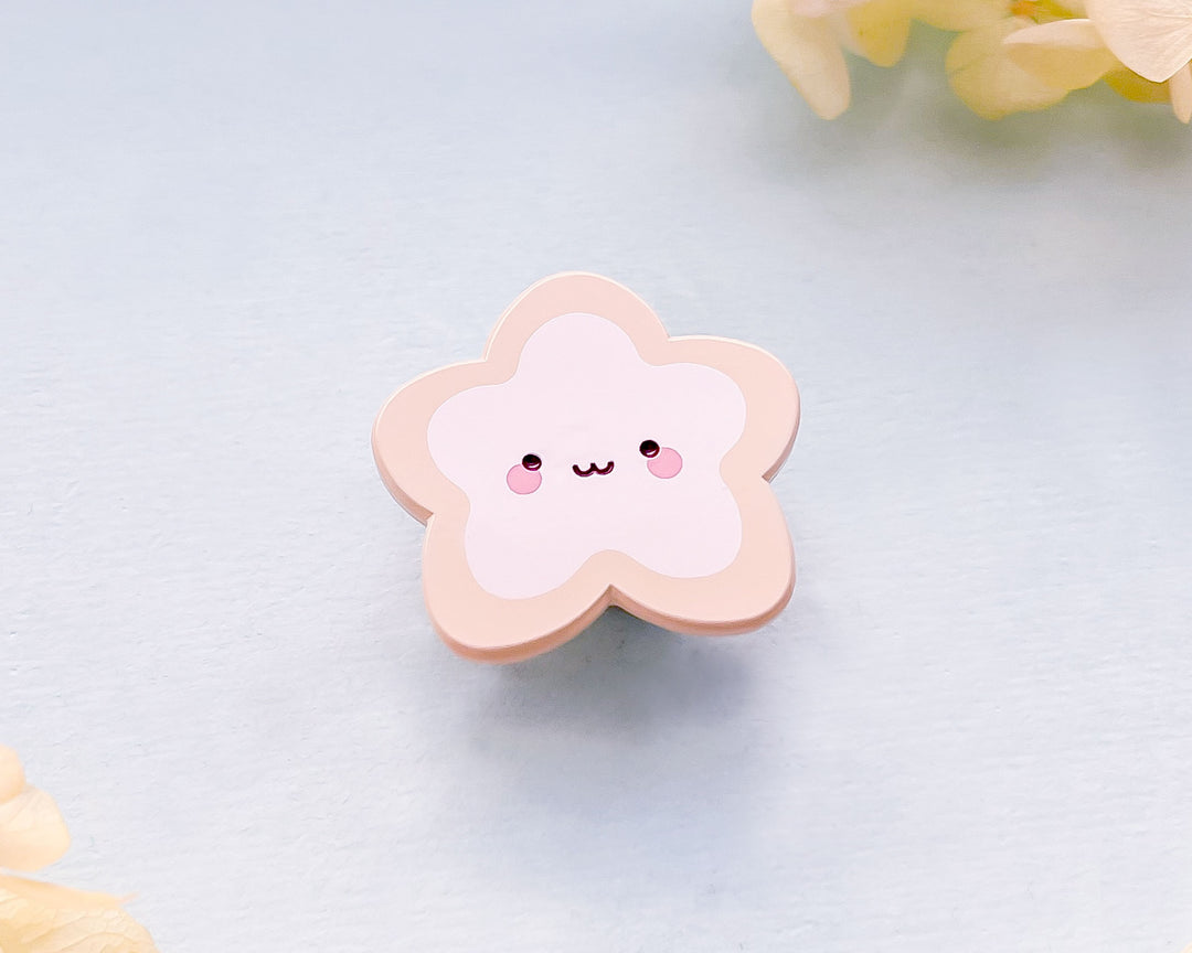 Frosted Star Cookie Painted Enamel Pin