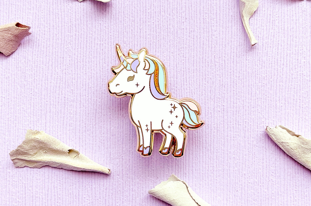Starry Unicorn Enamel Pin