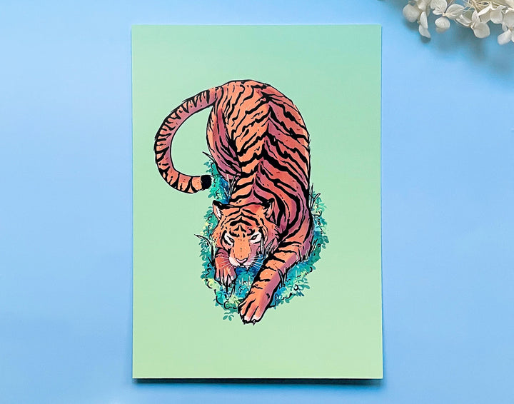 Prowling Sumatran Tiger Art Print