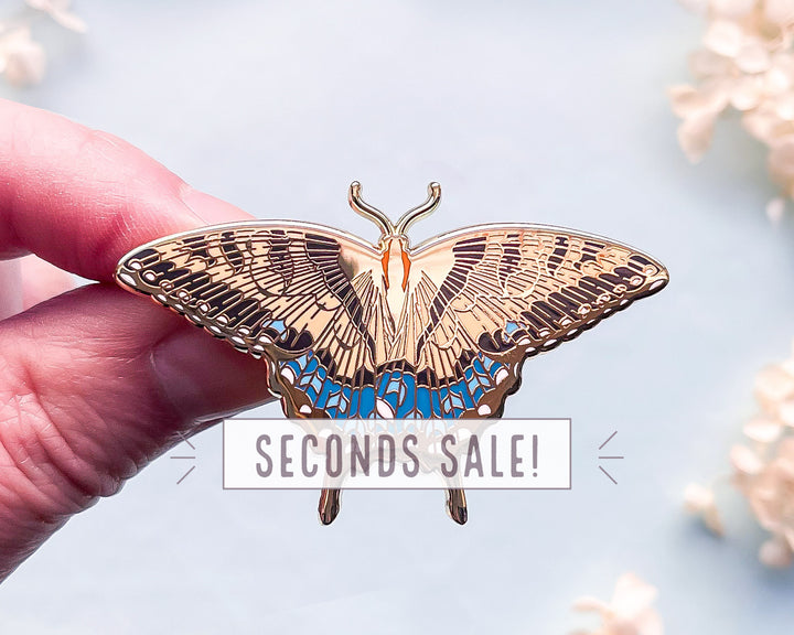 Eastern Tiger Swallowtail Butterfly Enamel Pin (Seconds)