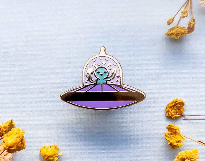 Tiny Alien Enamel Pin