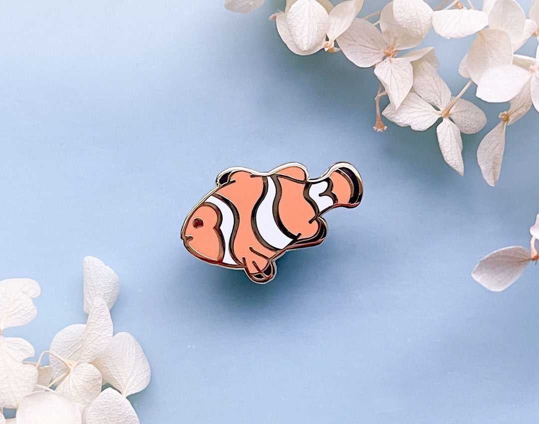 Tiny Clownfish Enamel Pin