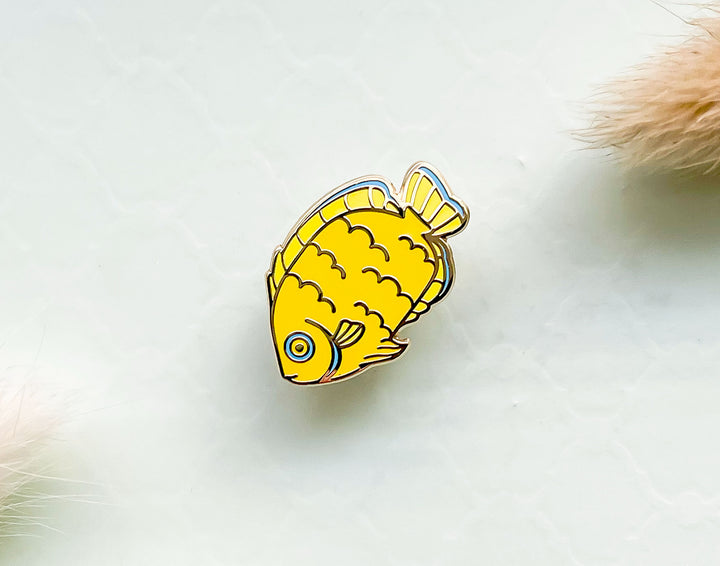 Tiny Lemonpeel Angelfish Enamel Pin