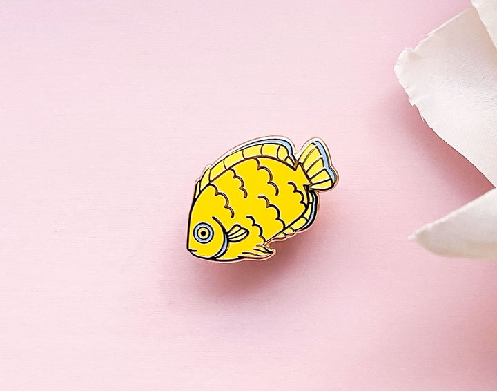 Tiny Lemonpeel Angelfish Enamel Pin