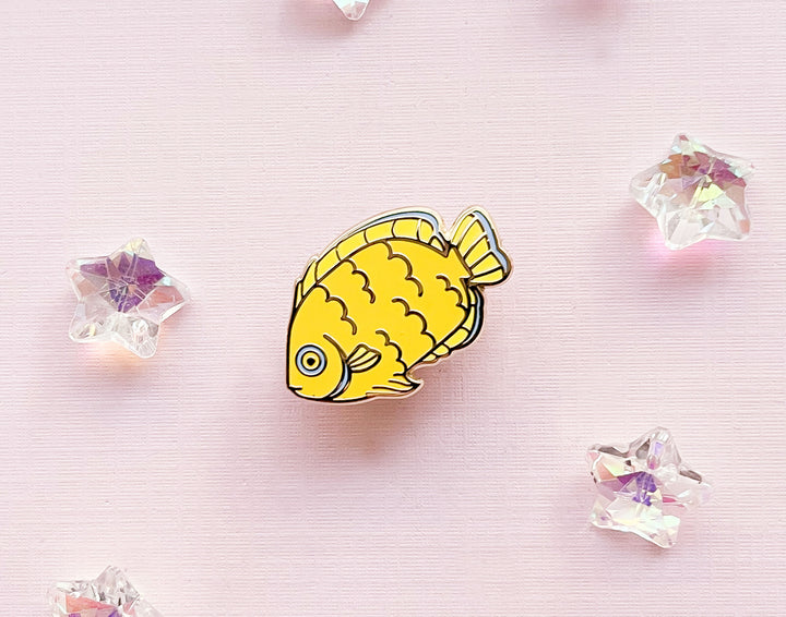 Tiny Lemonpeel Angelfish Enamel Pin