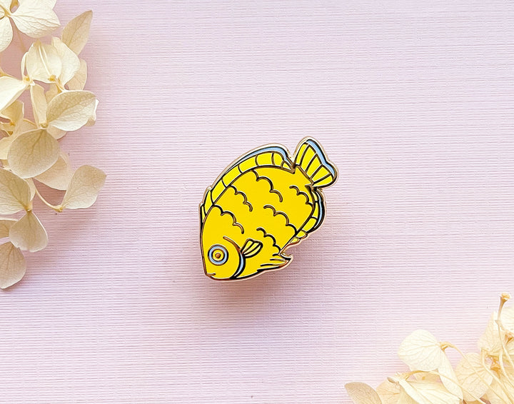 Tiny Lemonpeel Angelfish Enamel Pin