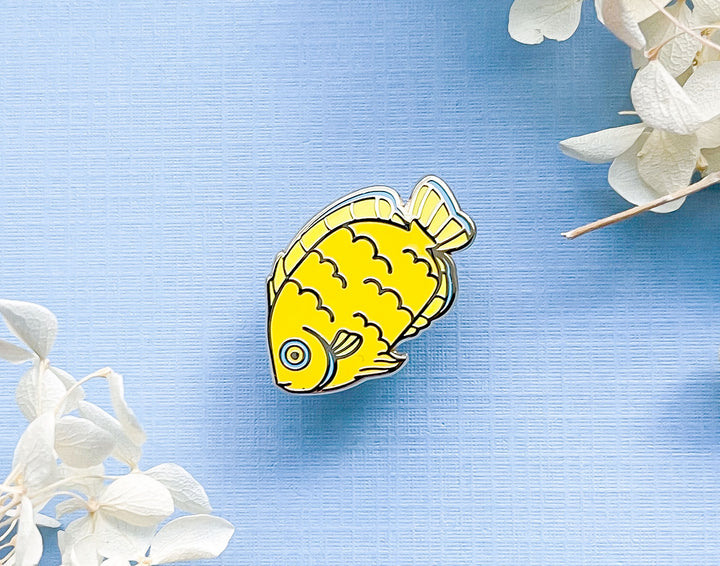 Tiny Lemonpeel Angelfish Enamel Pin
