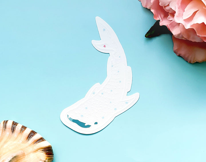 Transparent Starry Whale Shark Clear Vinyl Sticker