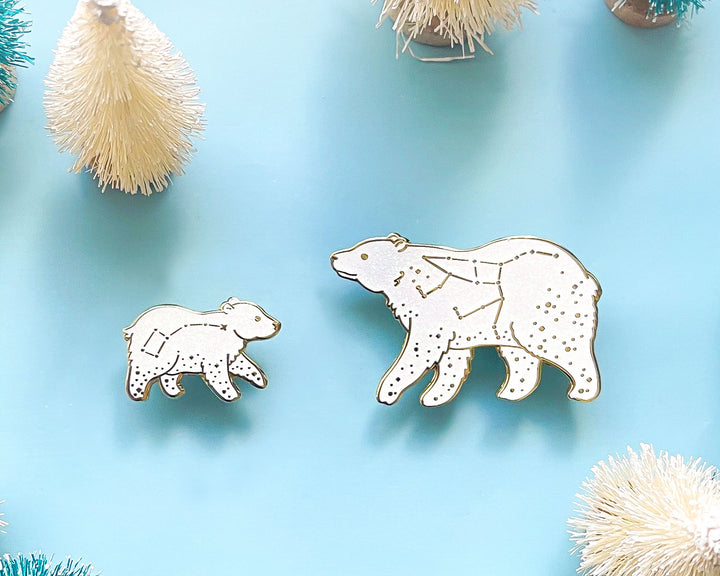 Ursa Major and Ursa Minor Enamel Pin Set