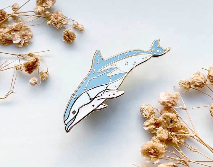 Vela Constellation Dusky Dolphin Pin