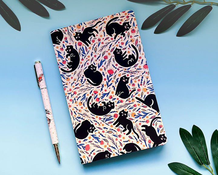 Cat Zoomies Dotted Grid Notebook