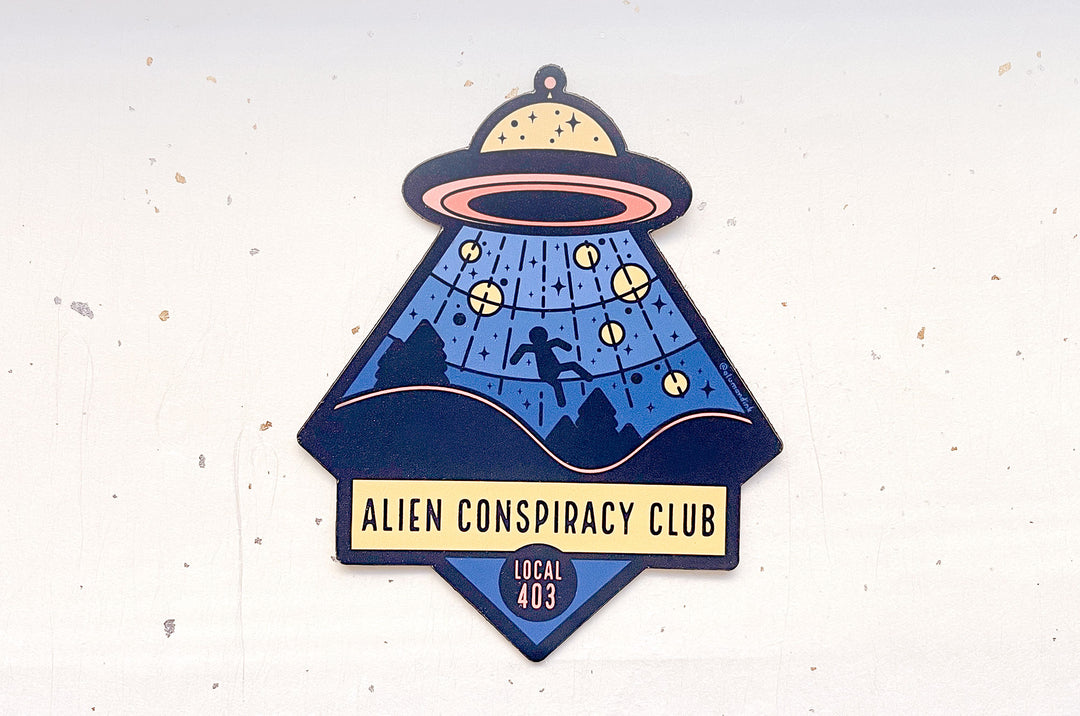 Alien Conspiracy Club Magnet
