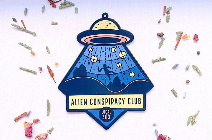 Alien Conspiracy Club Magnet
