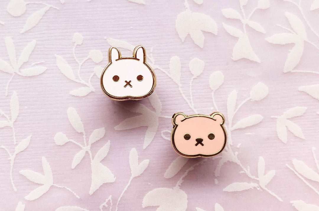 Mini Kawaii Animals Board Filler Enamel Pin Set