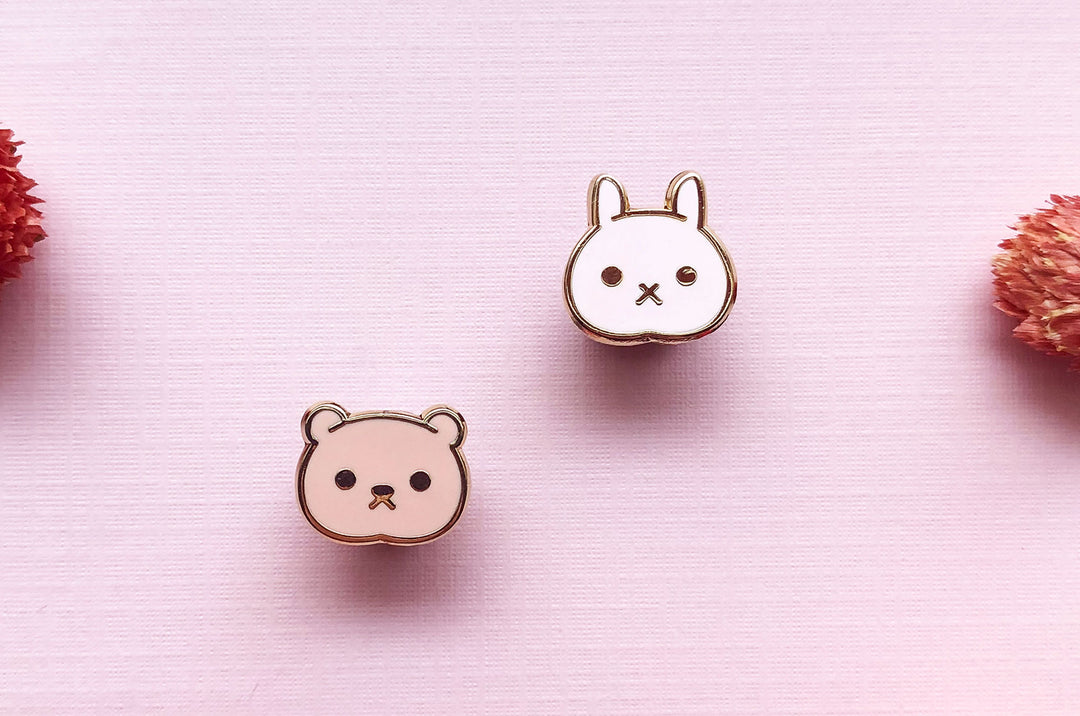 Mini Kawaii Animals Board Filler Enamel Pin Set