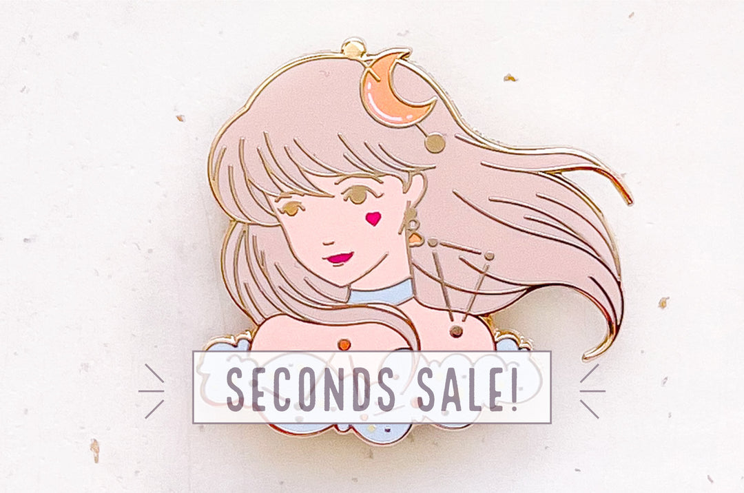 April Witch Diamond Enamel Pin (Seconds)