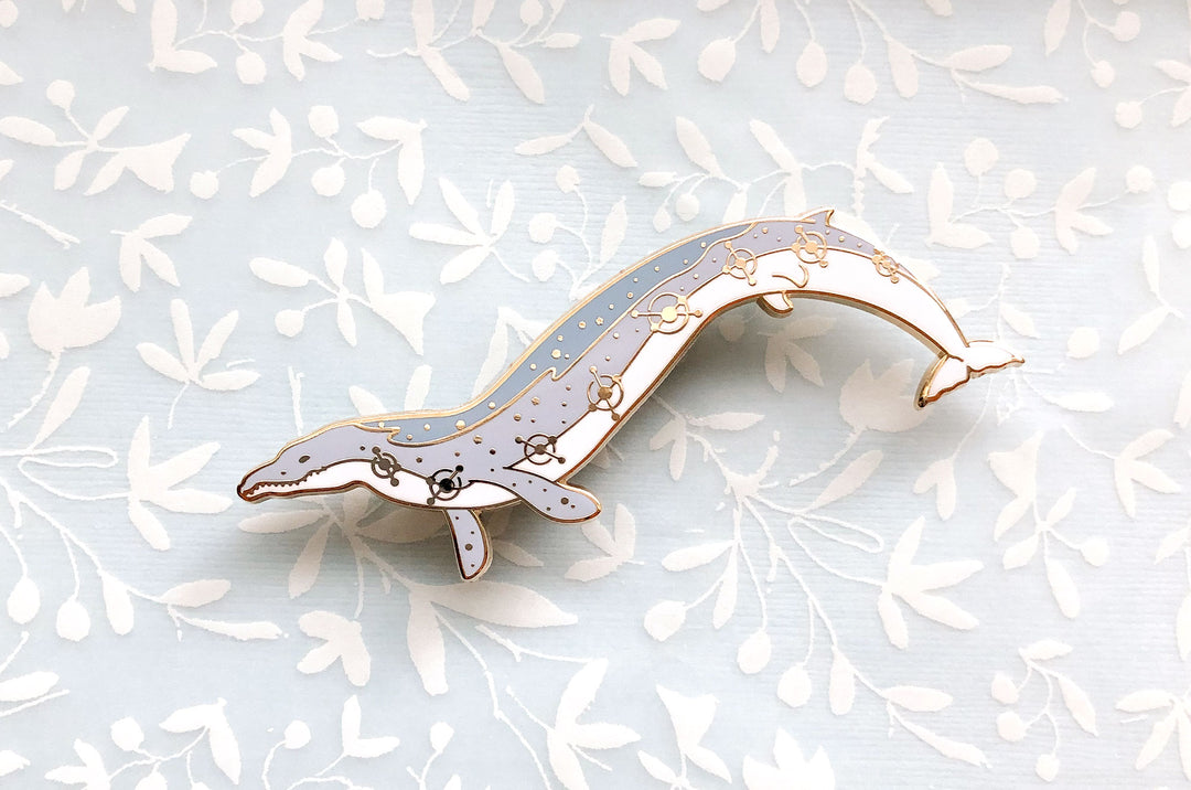 Prehistoric Timeline Basilosaurus Enamel Pin – Alum and Ink