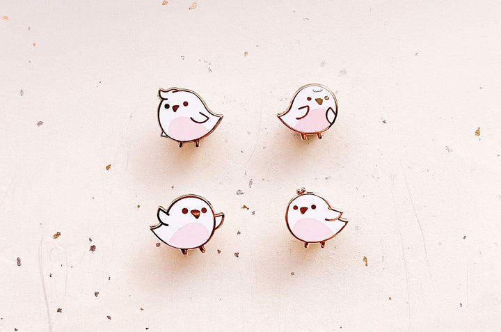 Mini Birds Board Filler Enamel Pin Set