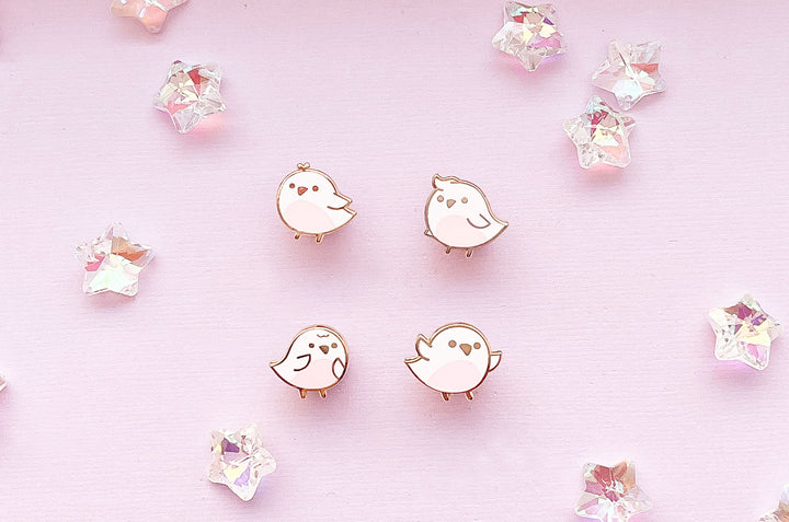 Mini Birds Board Filler Enamel Pin Set