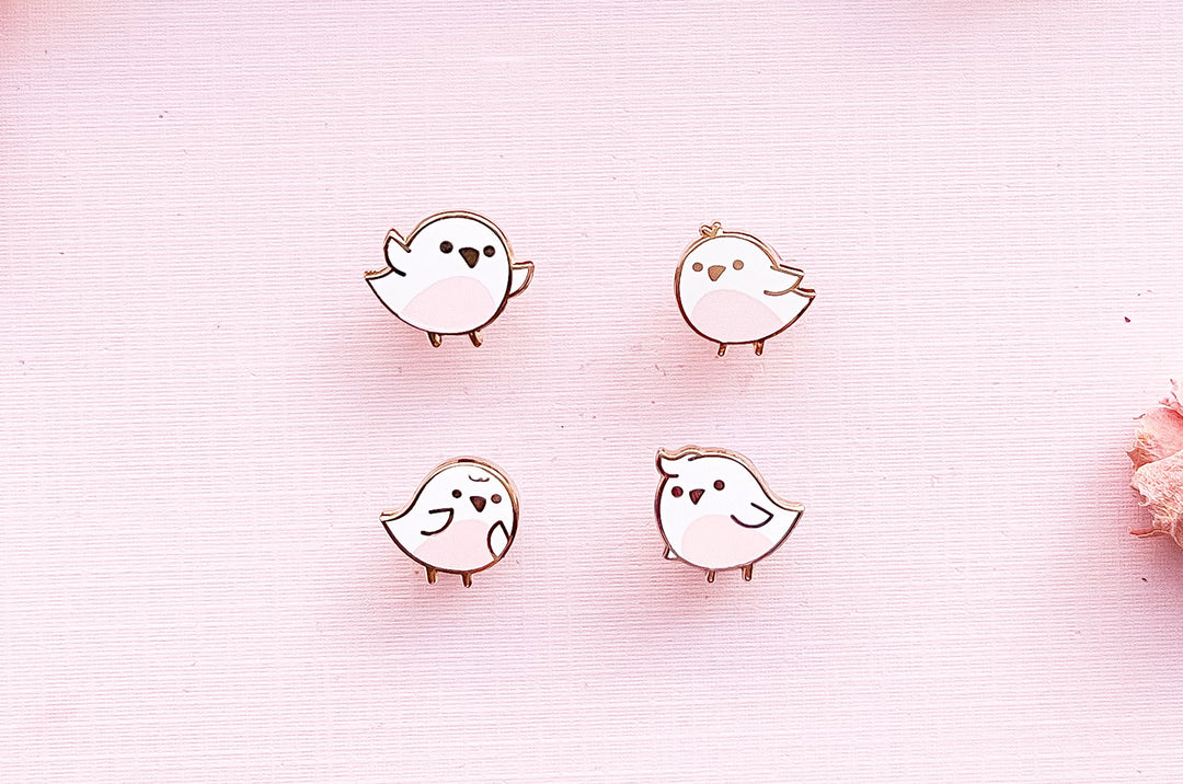 Mini Birds Board Filler Enamel Pin Set