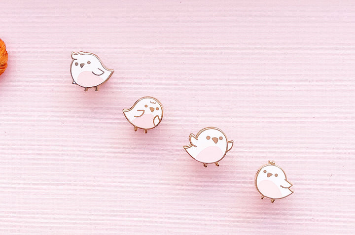 Mini Birds Board Filler Enamel Pin Set