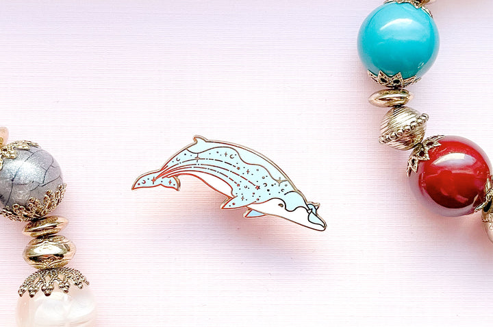 Blainville's Beaked Whale (Falling Stars) Enamel Pin