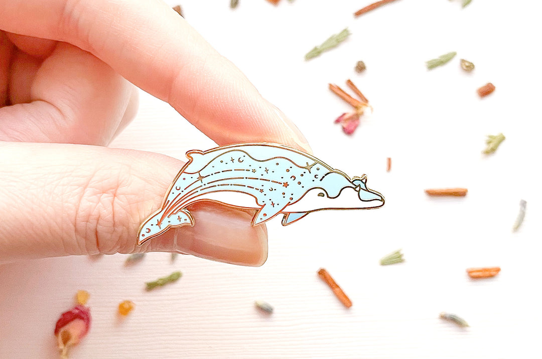 Blainville's Beaked Whale (Falling Stars) Enamel Pin