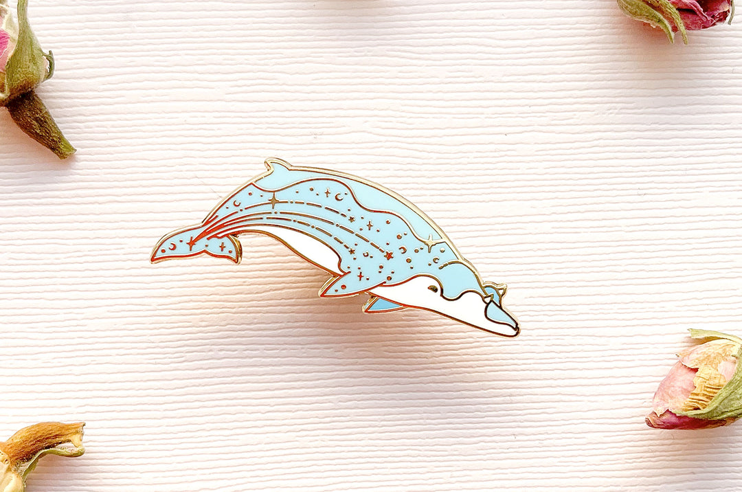 Blainville's Beaked Whale (Falling Stars) Enamel Pin