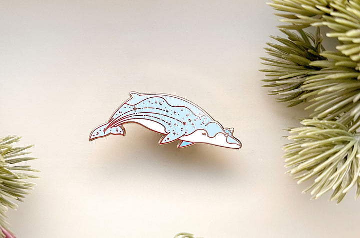 Blainville's Beaked Whale (Falling Stars) Enamel Pin