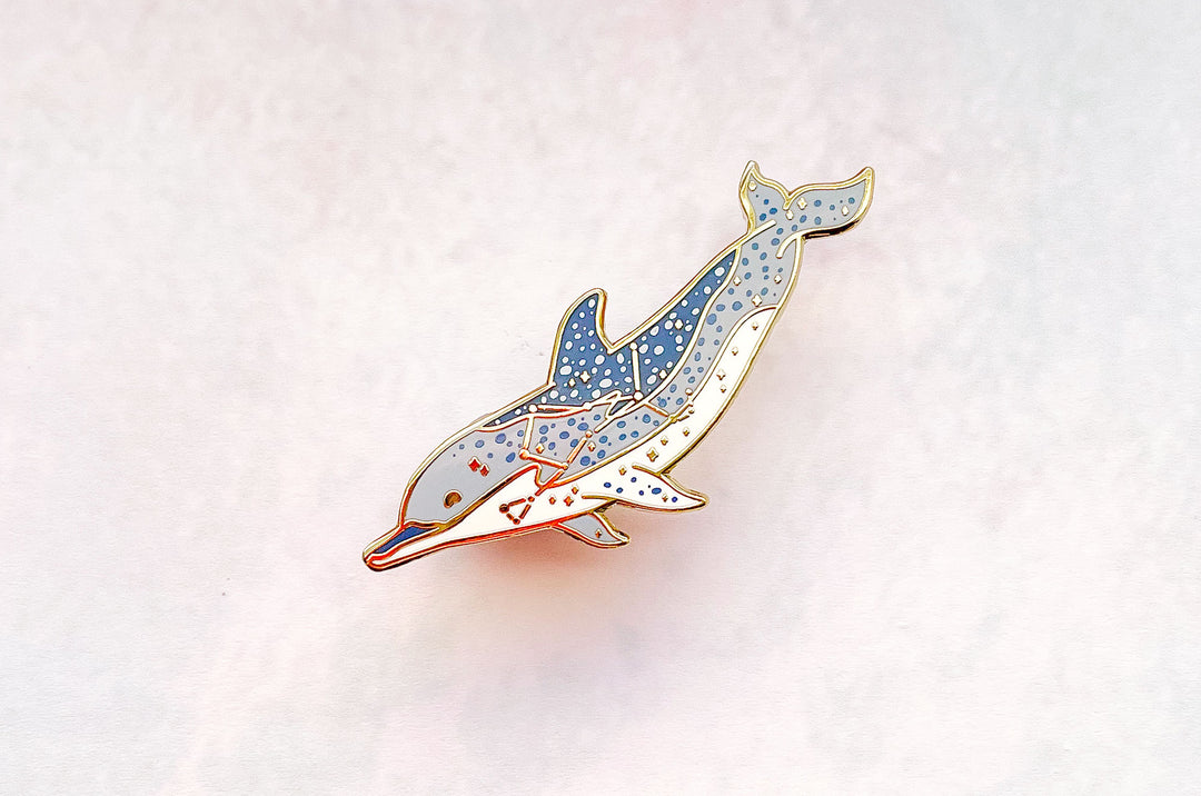 Bootes Constellation Atlantic Spotted Dolphin Enamel Pin