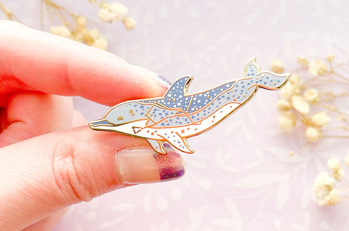 Bootes Constellation Atlantic Spotted Dolphin Enamel Pin