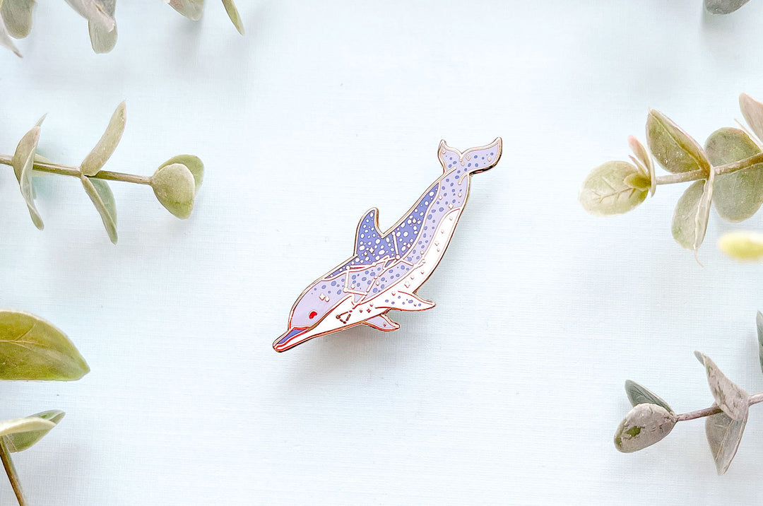 Bootes Constellation Atlantic Spotted Dolphin Enamel Pin