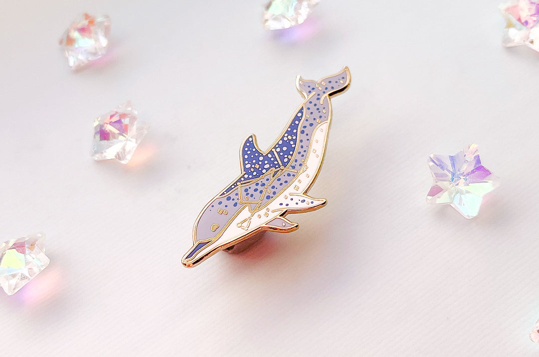 Bootes Constellation Atlantic Spotted Dolphin Enamel Pin