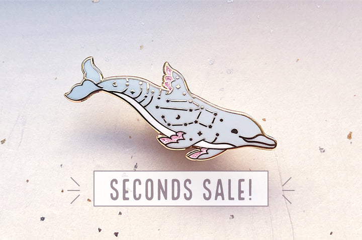 Pegasus Constellation Bottlenose Dolphin Pin (Seconds)