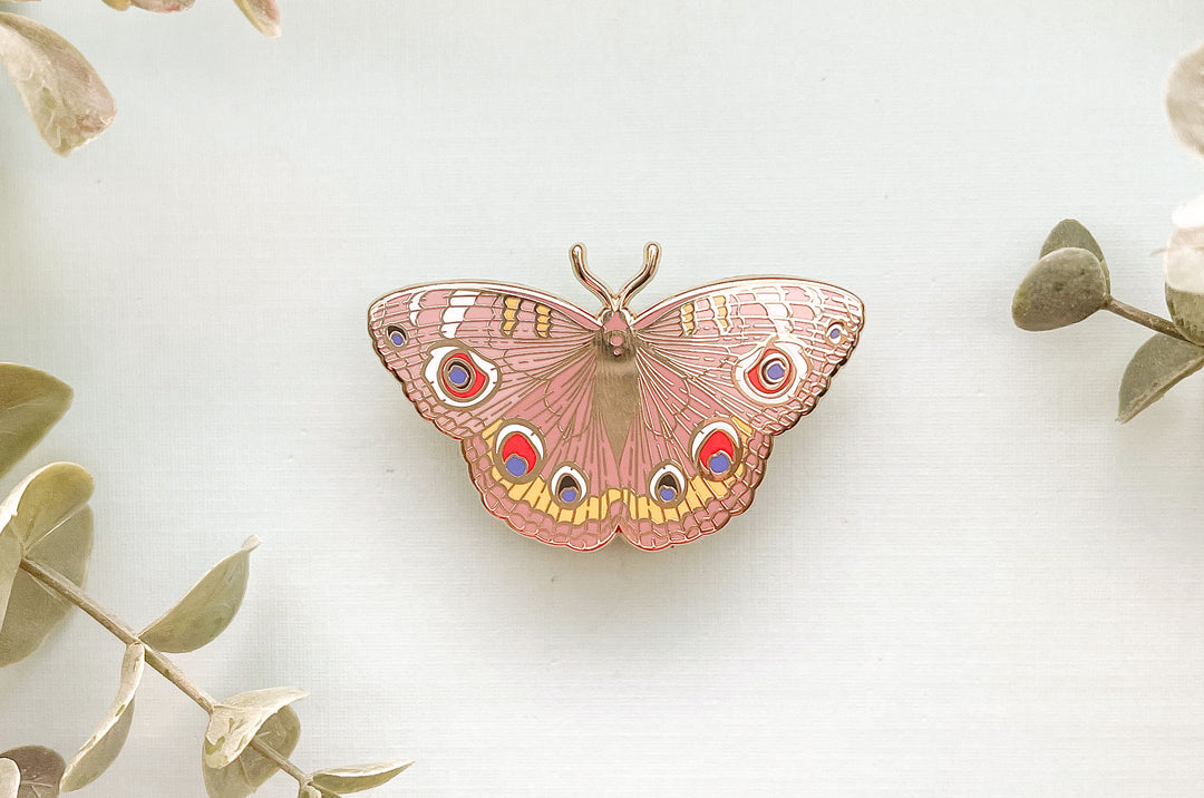 Buckeye Butterfly (Junonia coenia) Enamel Pin