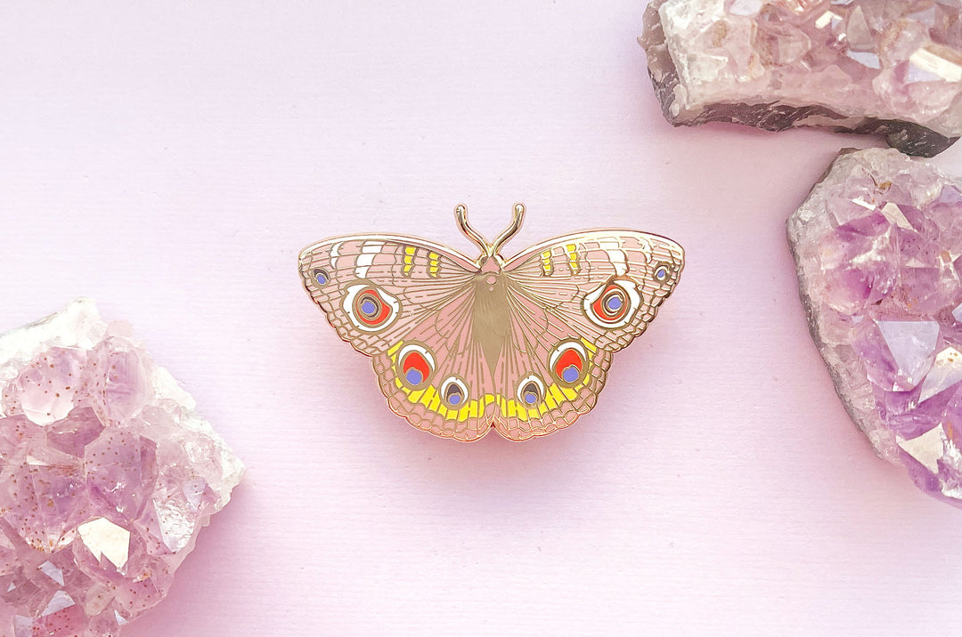 Buckeye Butterfly (Junonia coenia) Enamel Pin