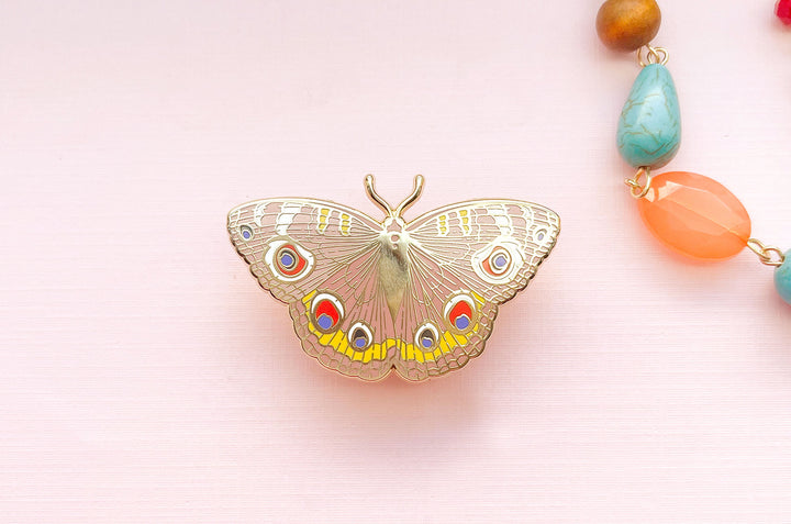 Buckeye Butterfly (Junonia coenia) Enamel Pin