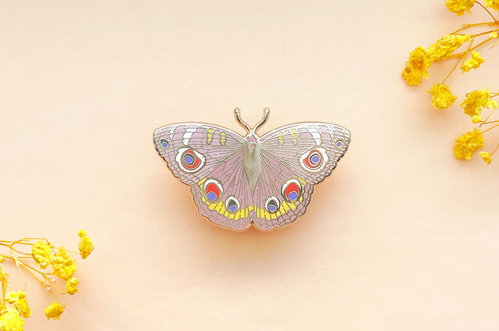 Buckeye Butterfly (Junonia coenia) Enamel Pin