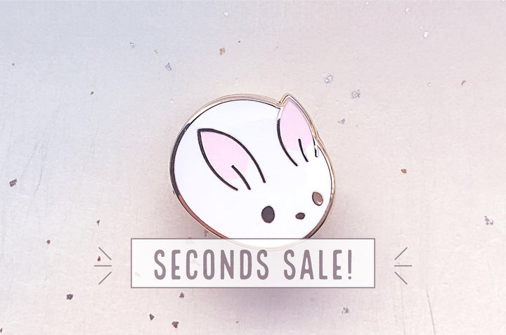 Bunny Bun Enamel Pin (Seconds)