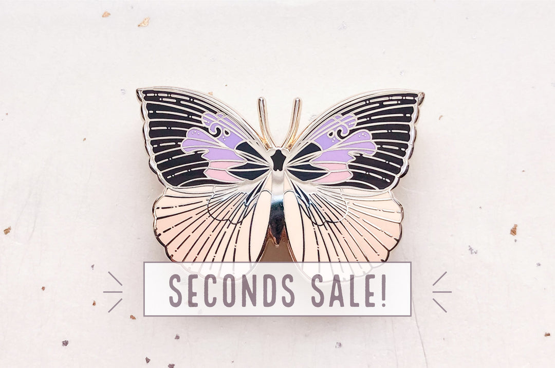 California Dogface Butterfly Enamel Pin (Seconds)